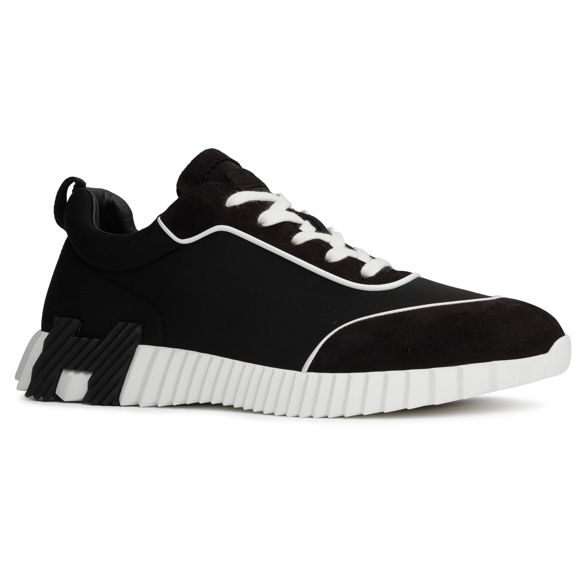 Image of Hermes Paris Bouncing Black White Sneaker
